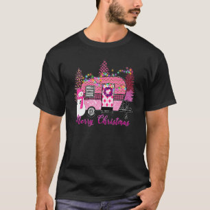 キャンピングピンクビークルクリスマスアグレイスウェットXmas T Tシャツ
