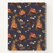 キャンピングファイアアウトドアアドベンチャー&マーシュマローズ ノートブック (裏面)