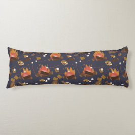 キャンピングファイアアウトドアアドベンチャー&マーシュマローズ ボディピロー