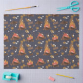 キャンピングファイアアウトドアアドベンチャー&マーシュマローズ 薄葉紙 (クラフト)