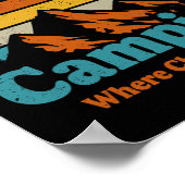 キャンピングファミリーキャンピングカオスユニットハッピーキャンパーC ポスター (角)