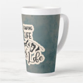 キャンピングファン カフェラテマグ (右アングル)