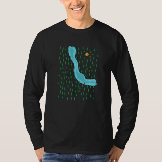 キャンピングフォレストwith川 tシャツ (正面)