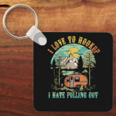 キャンピングフックアップ私は嫌い引き出しヴィンテージキャンパーa キーホルダー (正面)