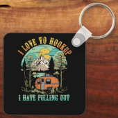 キャンピングフックアップ私は嫌い引き出しヴィンテージキャンパーa キーホルダー (裏面)