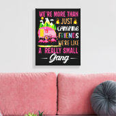 キャンピングフレンドは小さな集団のようなものだ キャンバスプリント (インサイチュ (リビング))