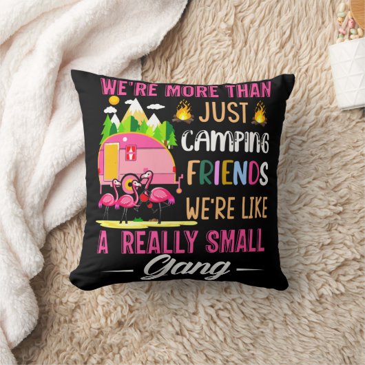 キャンピングフレンドは小さな集団のようなものだ クッション (ブランケット)