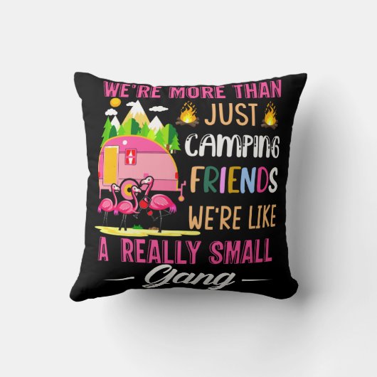 キャンピングフレンドは小さな集団のようなものだ クッション (裏面)