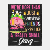 キャンピングフレンドは小さな集団のようなものだ フリースブランケット (正面)