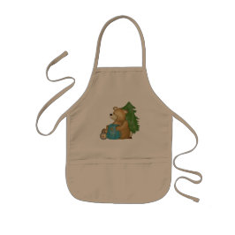 キャンピングベアキャンパーキッチンエプロン 子供用エプロン