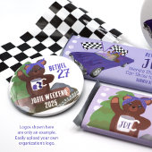 キャンピングベアパープルバンダナガールズユースクラブ マグネット