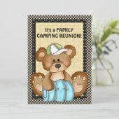 キャンピングベアファミリー懇親会招待状 招待状 (スタンド正面)