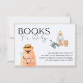 キャンピングベア赤ちゃんシャワー本ベビーカード 招待状 (正面)