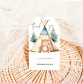 キャンピングベビーシャワーありがとう ギフトタグ