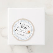 キャンピングベビーシャワーサークルありがとうラベル フェイバータグ (インサイチュ)