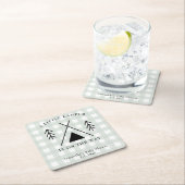 キャンピングベビーシャワー スクエアペーパーコースター (インサイチュ)