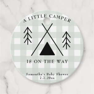 キャンピングベビーシャワー フェイバータグ