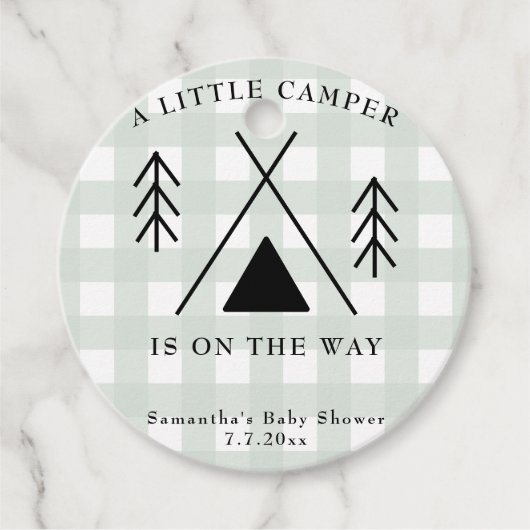 キャンピングベビーシャワー フェイバータグ (正面)