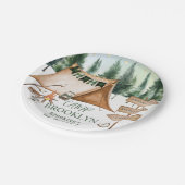 キャンピングボンファイアキャンプファイアズモーレス誕生日屋外 ペーパープレート (アングル)