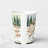 キャンピングボンファイアキャンプファイアズモーレス誕生日屋外 紙コップ (左)