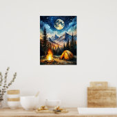 キャンピングポスター ポスター (キッチン)