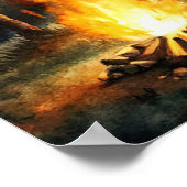 キャンピングポスター ポスター (角)