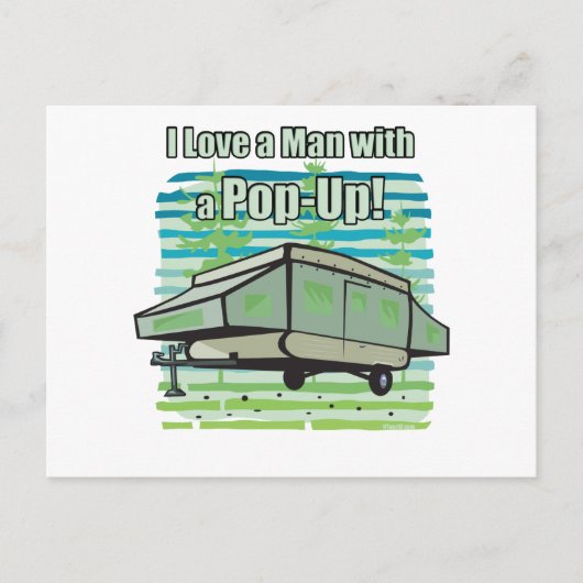 キャンピングポップアップ ポストカード (正面)
