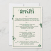 キャンピングマウンテンフォレスト30thバースデーウィークエンドトリップ 招待状 (裏面)