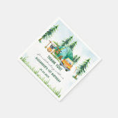 キャンピングマウンテン素朴バースデーパーティー スタンダードカクテルナプキン (角)