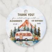 キャンピングマウンテン素朴バースデーパーティー フェイバータグ (裏面)