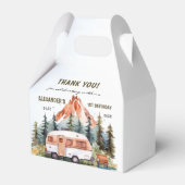 キャンピングマウンテン素朴バースデーパーティー フェイバーボックス (裏面サイド)