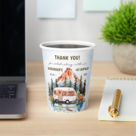 キャンピングマウンテン素朴バースデーパーティー 紙コップ