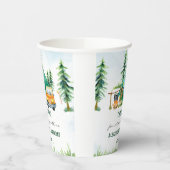 キャンピングマウンテン素朴バースデーパーティー 紙コップ (左)