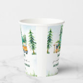 キャンピングマウンテン素朴バースデーパーティー 紙コップ (右)