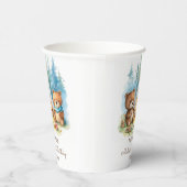 キャンピングマウンテン素朴バースデーパーティー 紙コップ (右)