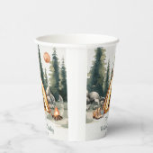 キャンピングマウンテン素朴バースデーパーティー 紙コップ (右)