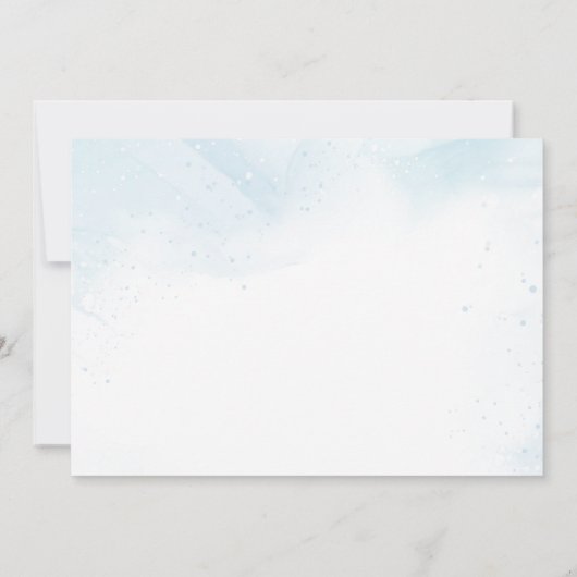 キャンピングマウン素朴テンベイビーシャワーパーティー写真 招待状 (裏面)