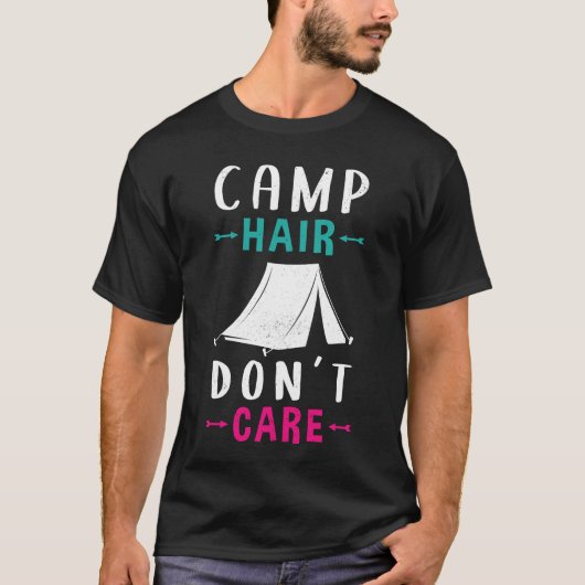キャンピングママキャンパーキャンプヘアギフト Tシャツ (正面)