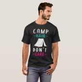 キャンピングママキャンパーキャンプヘアギフト Tシャツ (正面フル)