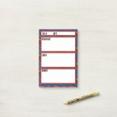 キャンピングメニュー食事計画ツール ポストイット (デスク上)