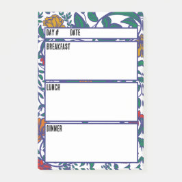 キャンピングメニュー食事計画ツール ポストイット