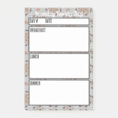 キャンピングメニュー食事計画ツール ポストイット (正面)