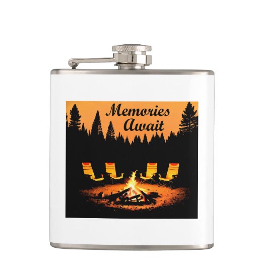 キャンピングメモリーズ フラスク (正面)