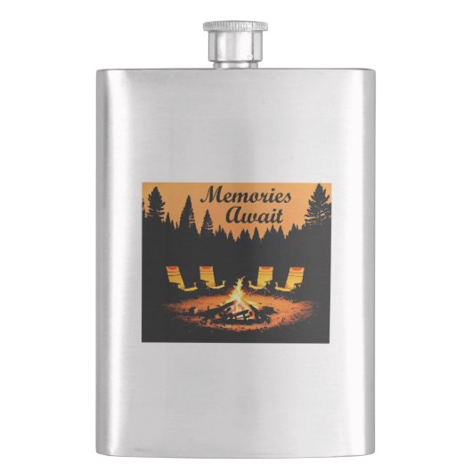 キャンピングメモリーズ フラスク (正面)