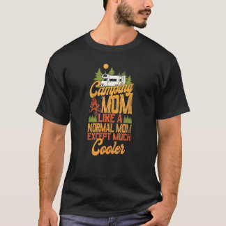 キャンピングモマママハイモクールートホームファミリーカンパーバン Tシャツ