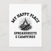 キャンピングモード：オフのグリッド – おもしろい Accountant Gift ポストカード (正面)