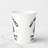 キャンピングモード：オフのグリッド – おもしろい Accountant Gift 紙コップ (左)