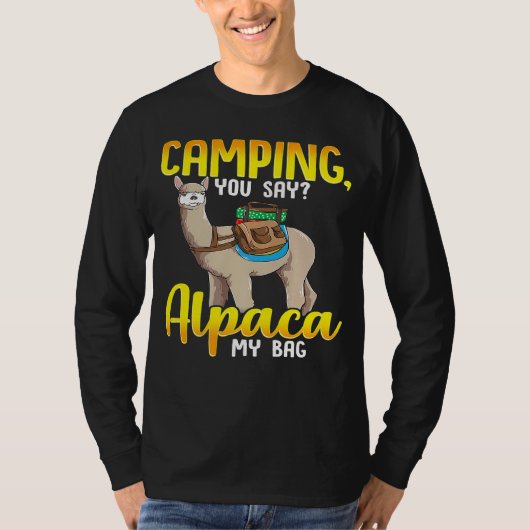 キャンピングユーアルパカマイバッグ Tシャツ (正面)
