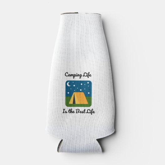 キャンピングライフは最高のライフ ボトルクーラー (正面)