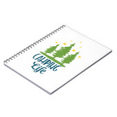 キャンピングライフタイポグラフィ ノートブック (左側)